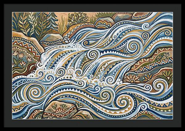 Flowing White Water Rapids