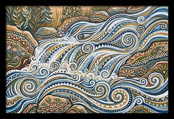 Flowing White Water Rapids