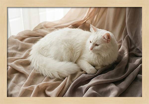 Fluffy White Turkish Angora