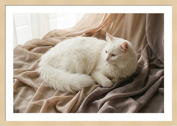 Fluffy White Turkish Angora