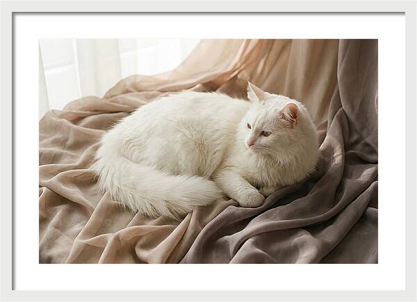 Fluffy White Turkish Angora