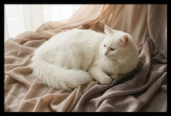 Fluffy White Turkish Angora