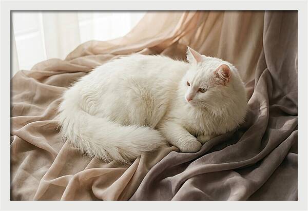 Fluffy White Turkish Angora