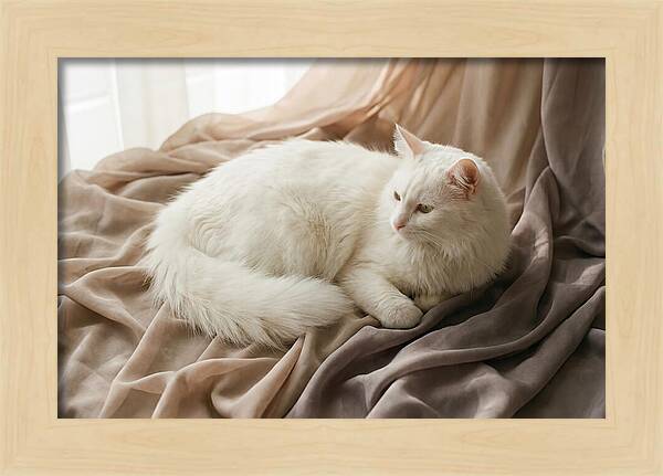 Fluffy White Turkish Angora