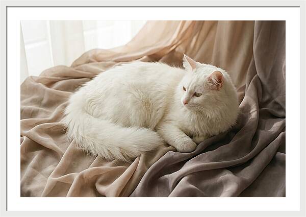 Fluffy White Turkish Angora