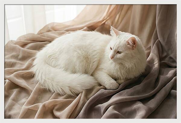 Fluffy White Turkish Angora