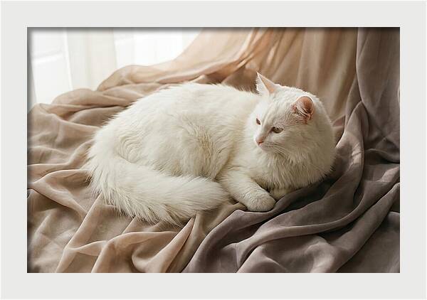 Fluffy White Turkish Angora