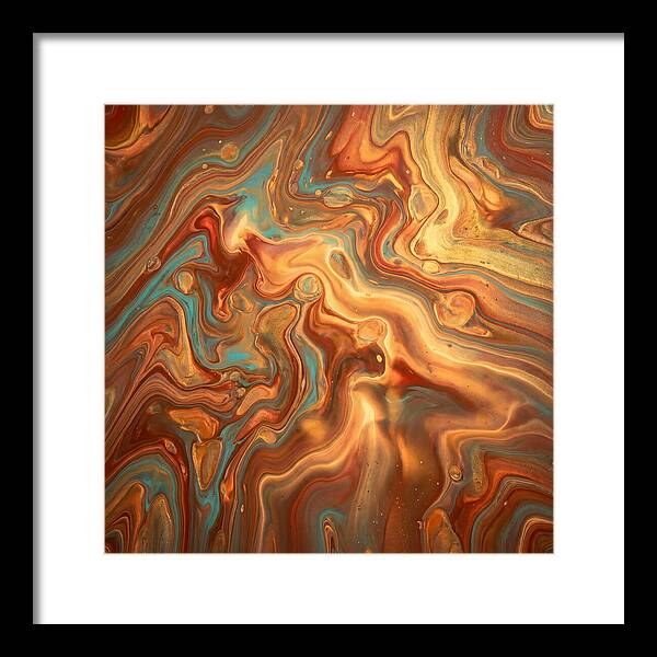 Fluid Art Inspired By Mediterranean Tones