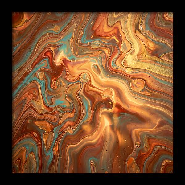 Fluid Art Inspired By Mediterranean Tones