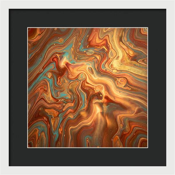 Fluid Art Inspired By Mediterranean Tones
