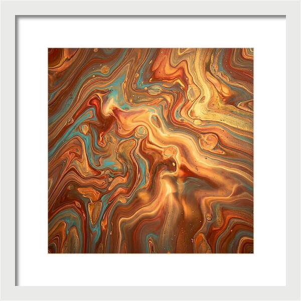 Fluid Art Inspired By Mediterranean Tones