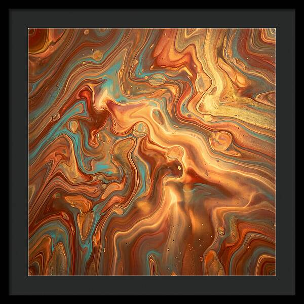 Fluid Art Inspired By Mediterranean Tones