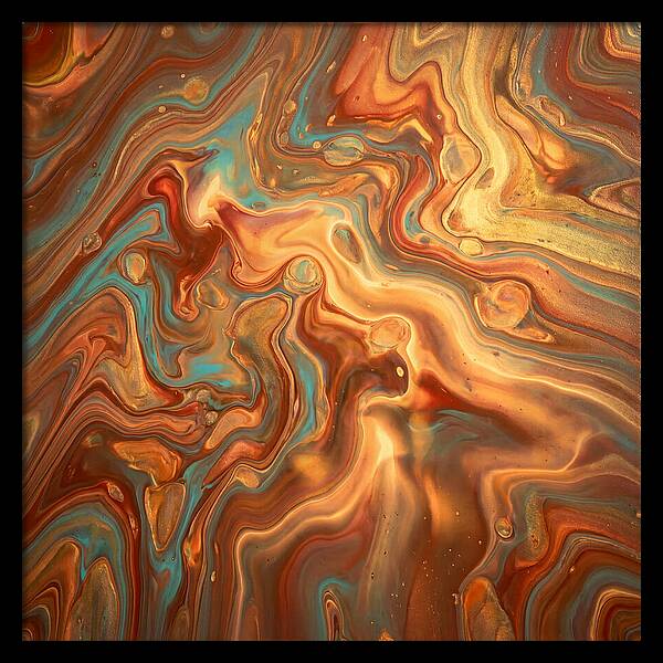 Fluid Art Inspired By Mediterranean Tones