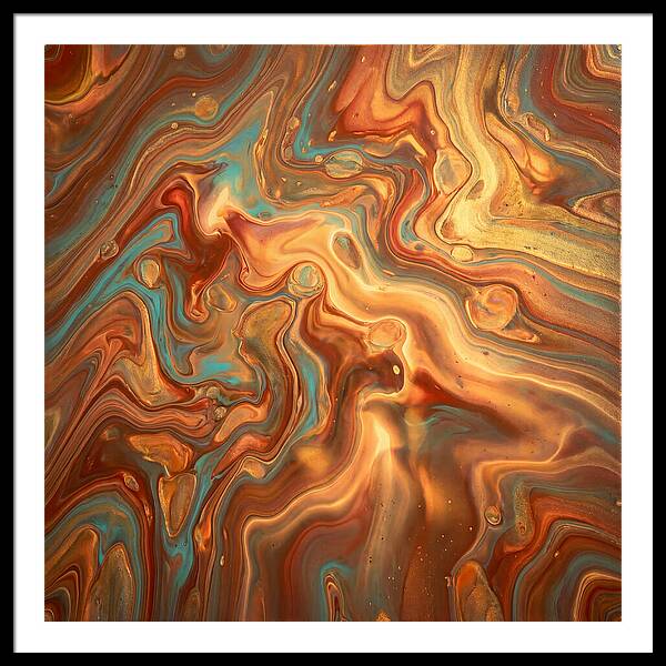 Fluid Art Inspired By Mediterranean Tones