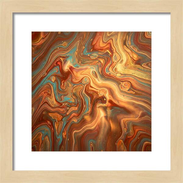 Fluid Art Inspired By Mediterranean Tones