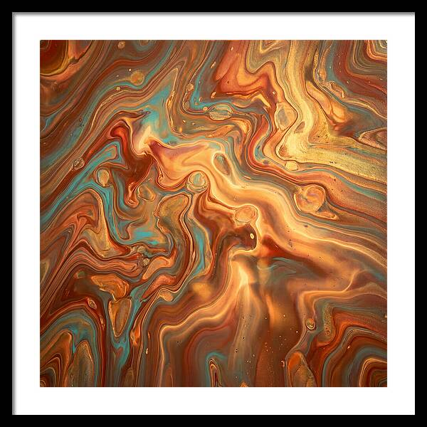 Fluid Art Inspired By Mediterranean Tones
