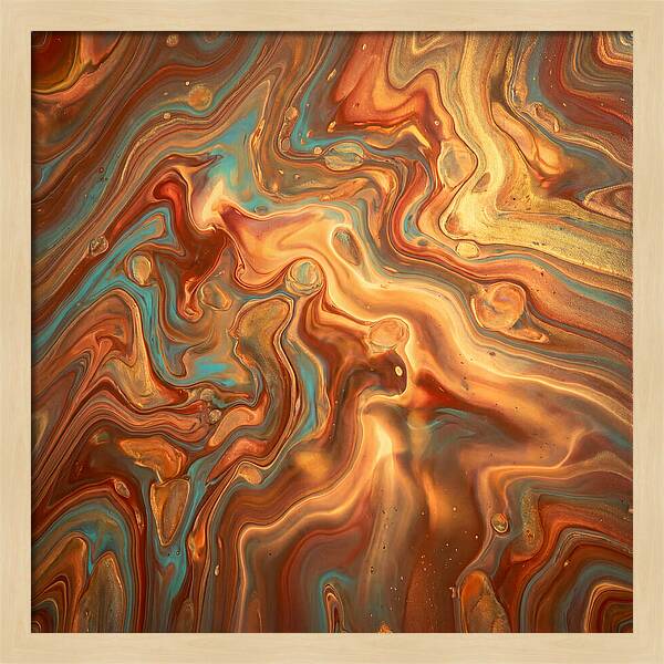 Fluid Art Inspired By Mediterranean Tones