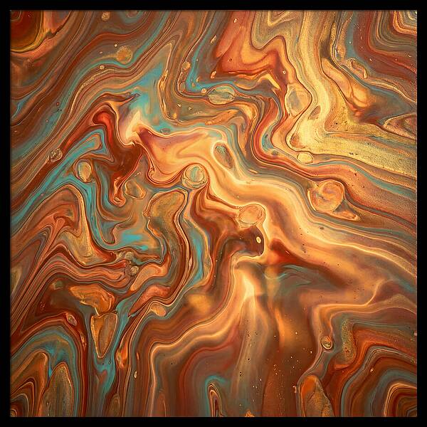 Fluid Art Inspired By Mediterranean Tones