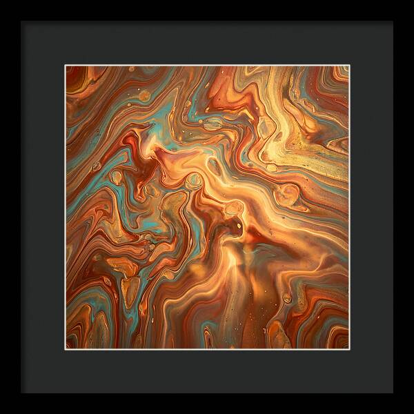 Fluid Art Inspired By Mediterranean Tones