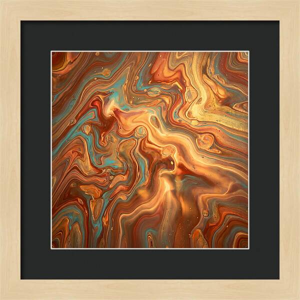 Fluid Art Inspired By Mediterranean Tones