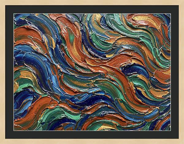 Fluid Art Swirls In Color