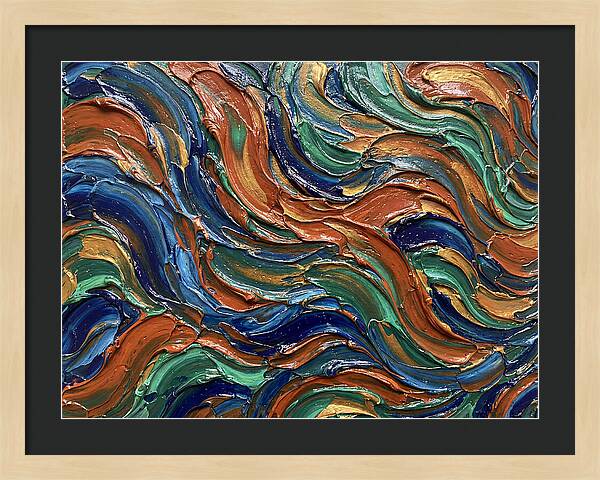 Fluid Art Swirls In Color