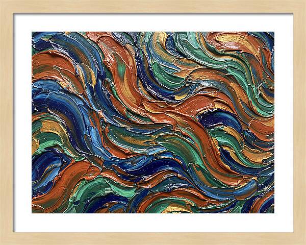 Fluid Art Swirls In Color