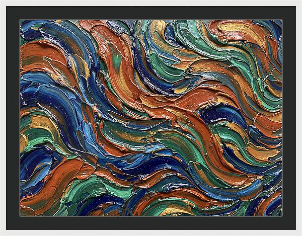 Fluid Art Swirls In Color
