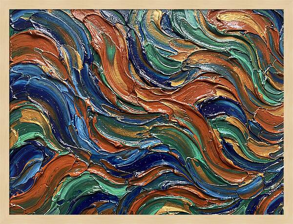 Fluid Art Swirls In Color