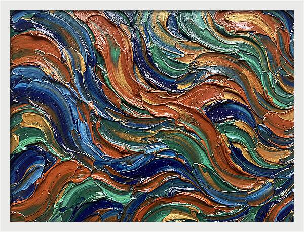 Fluid Art Swirls In Color