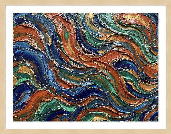 Fluid Art Swirls In Color