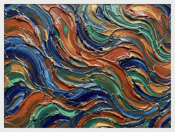 Fluid Art Swirls In Color
