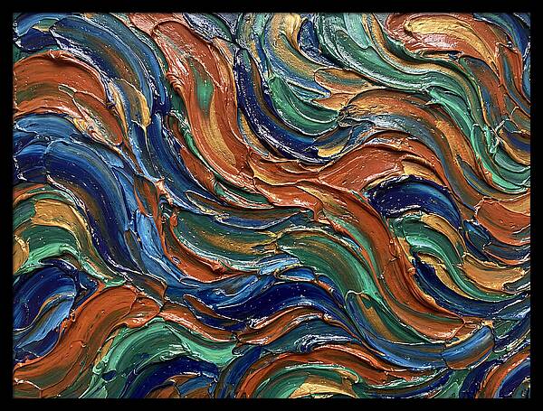 Fluid Art Swirls In Color