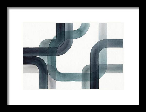 Fluid Ink Patterns In Blue Tones