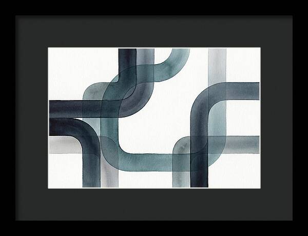 Fluid Ink Patterns In Blue Tones