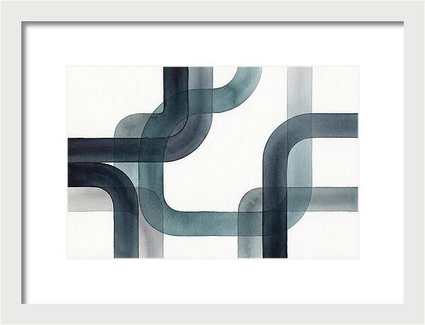 Fluid Ink Patterns In Blue Tones