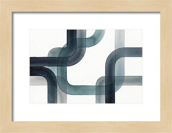 Fluid Ink Patterns In Blue Tones