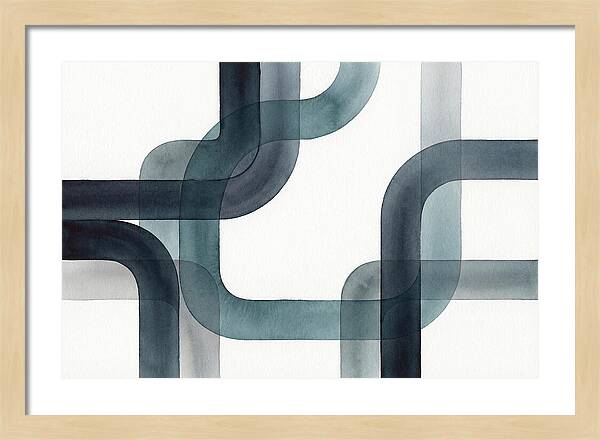 Fluid Ink Patterns In Blue Tones