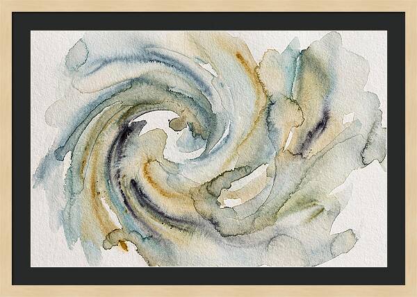 Fluid Watercolor Swirls