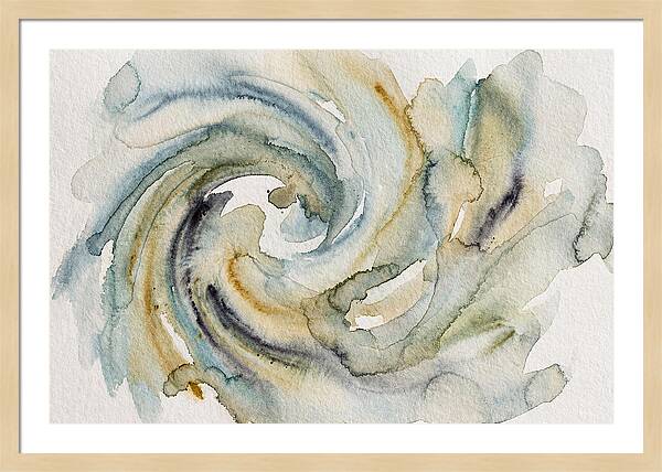 Fluid Watercolor Swirls