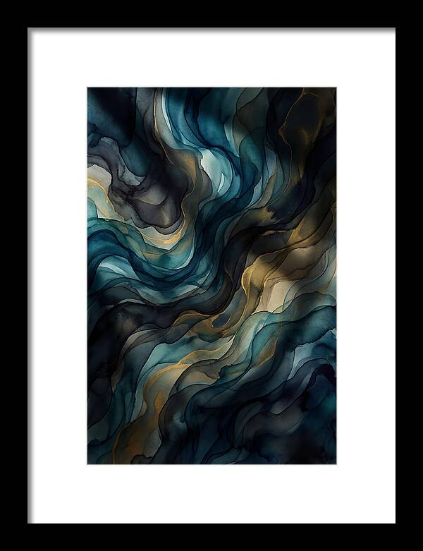 Fluid Watercolor Swirls