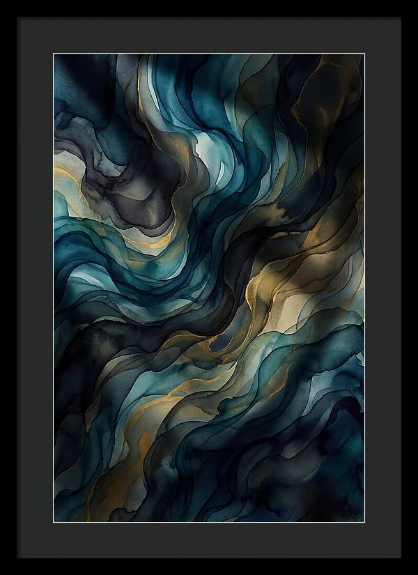 Fluid Watercolor Swirls
