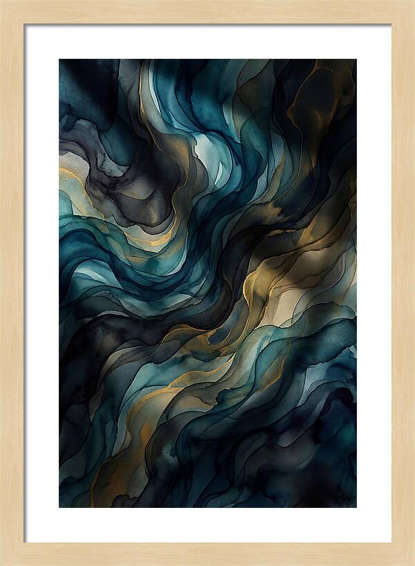 Fluid Watercolor Swirls