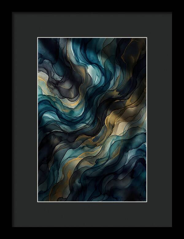 Fluid Watercolor Swirls