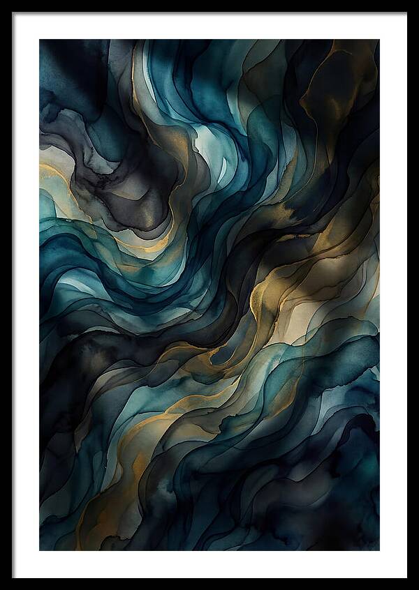 Fluid Watercolor Swirls