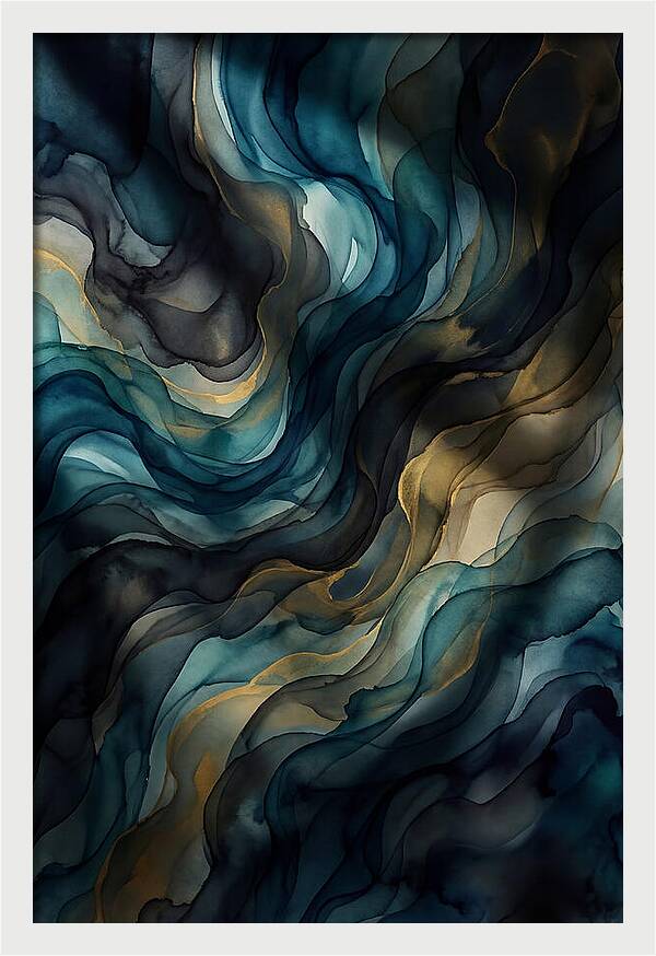 Fluid Watercolor Swirls