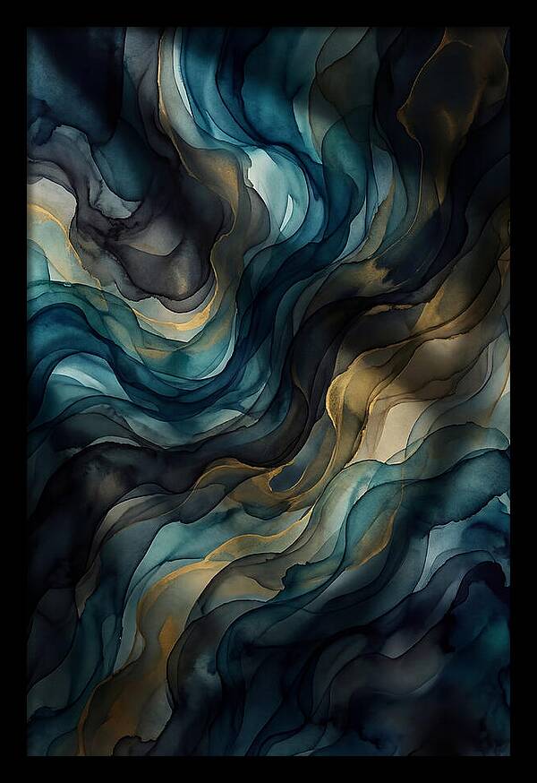 Fluid Watercolor Swirls