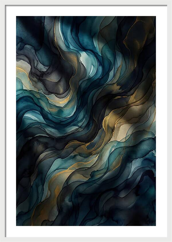 Fluid Watercolor Swirls