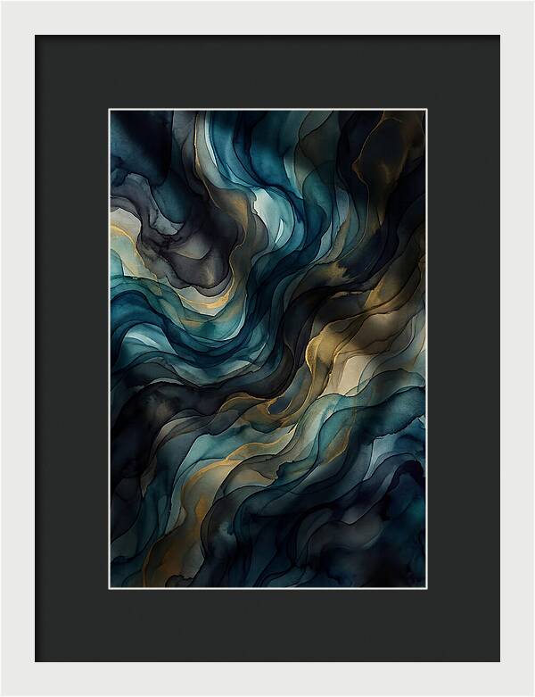 Fluid Watercolor Swirls