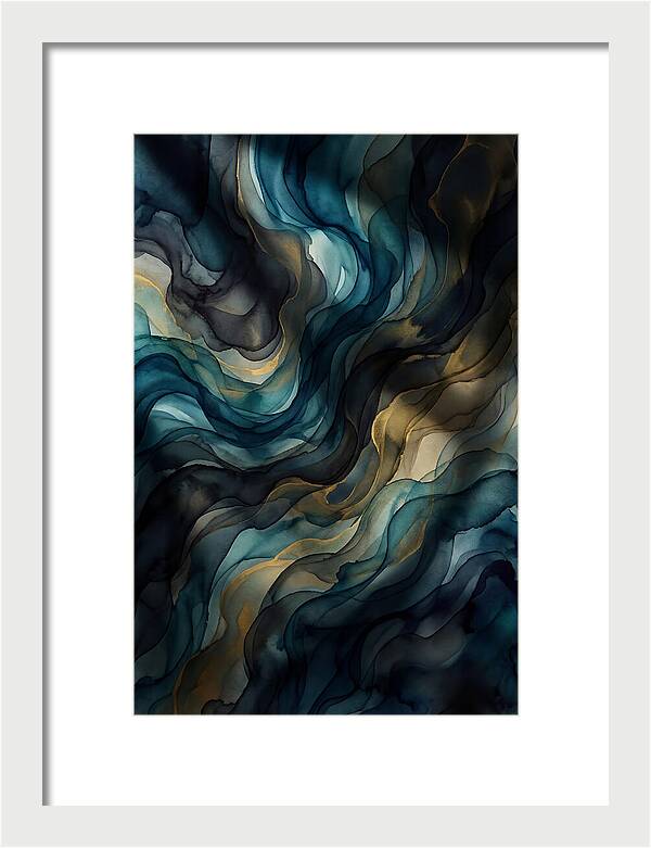 Fluid Watercolor Swirls